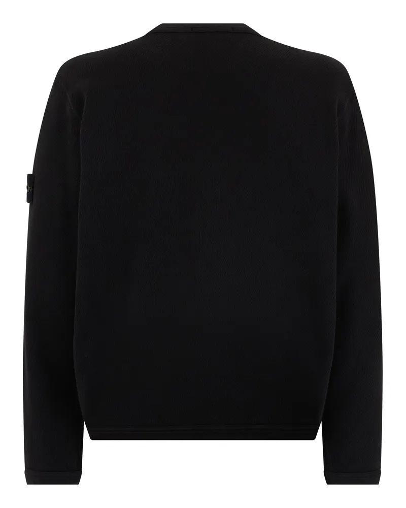 Stone Island Men's Sweatshirt Black Cotton Sweatshirts Sweater Black