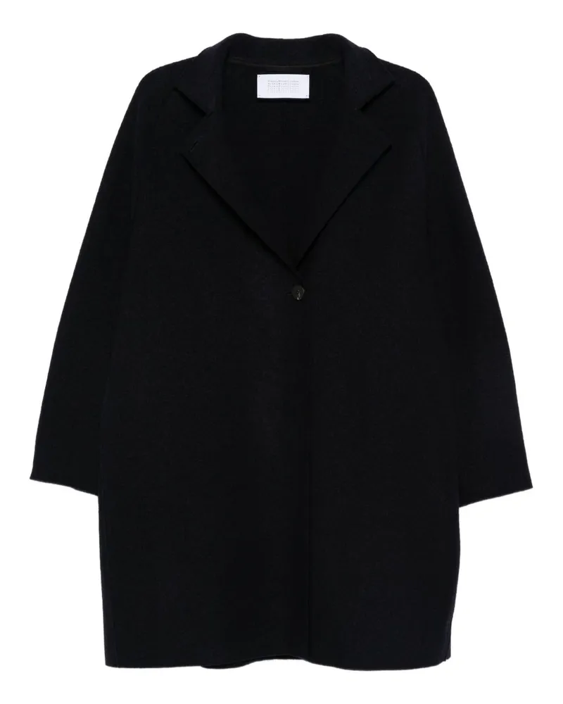 Harris Wharf London Wool Coat — Navy Navy
