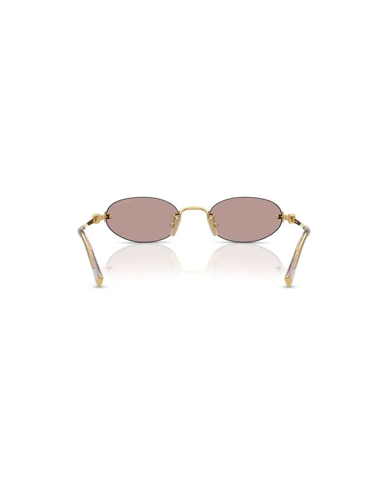 Miu Miu Unisex Miu Sunglasses Gold Metal Gold