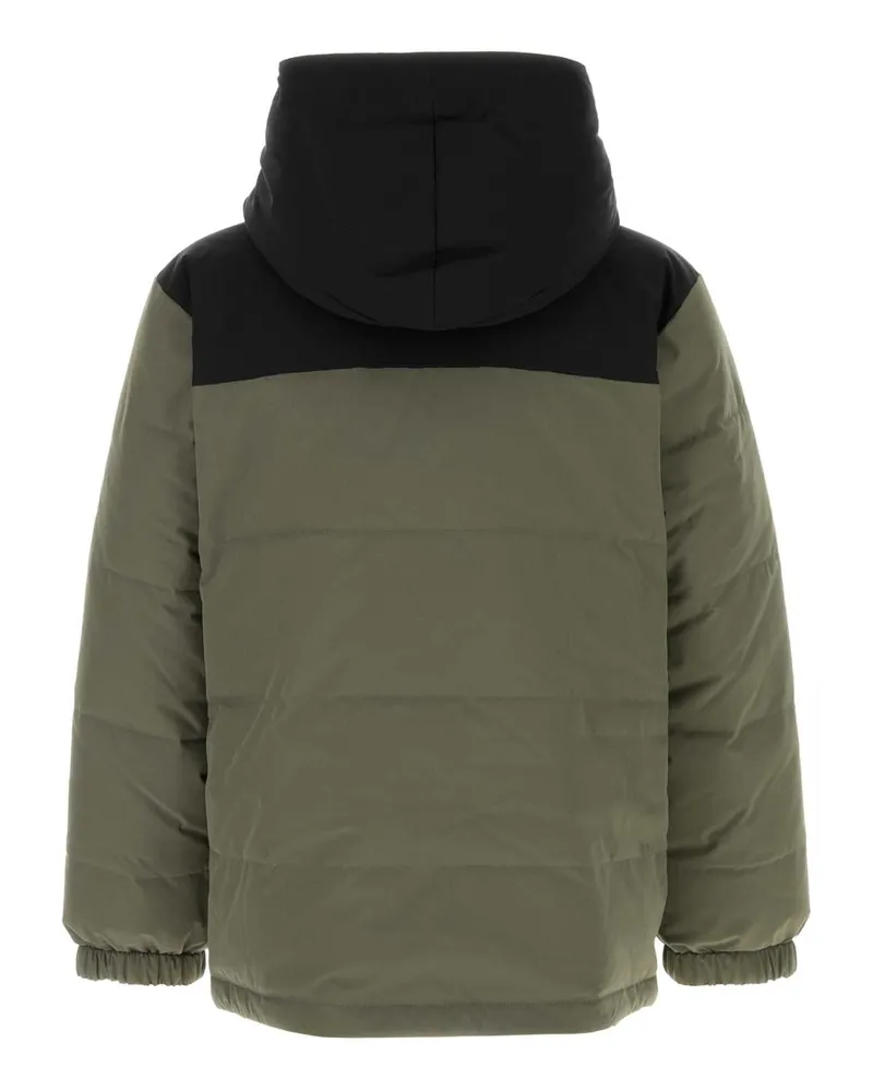A.P.C. Men's Sage Green Stretch Polyester Reversible Padded Jacket Militairenoir Giubbini Multicolor
