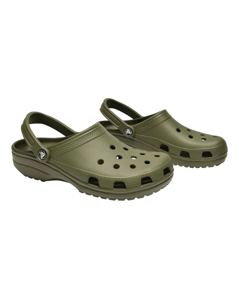 Crocs Unisex Classic Clog Green Synthetic Shoes Flat-shoes Green