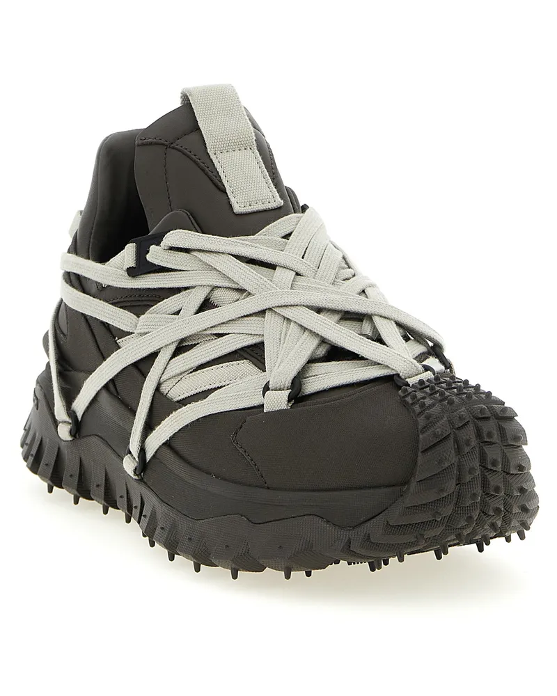 Rick Owens Men's Brown Cowhide Athletic Sneakers Black