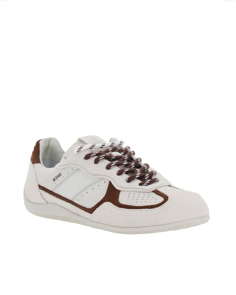 Alohas Women's Sneakers Suede Cream Trainers White