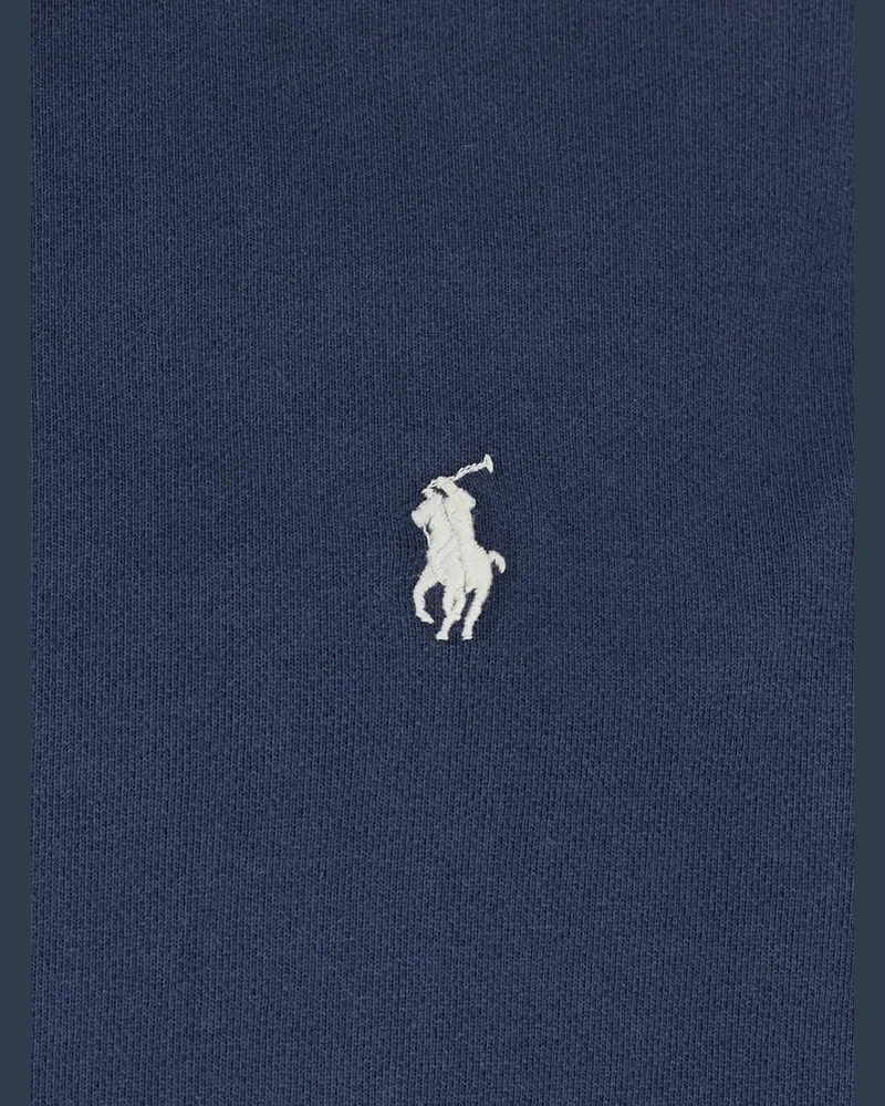 Ralph Lauren Men's Hoodie With Pony Embroidery, Blue Cotton Sweatshirts Sweater Blue