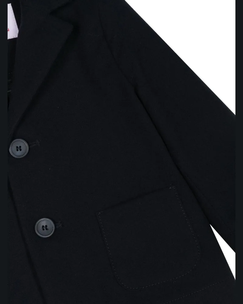 Il Gufo Stretch Polyester Blend Blazer — Blue Blue