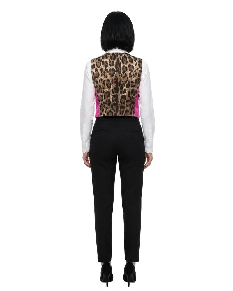 Dolce & Gabbana Women Pink Polyamide Waistcoat Clothing Pink