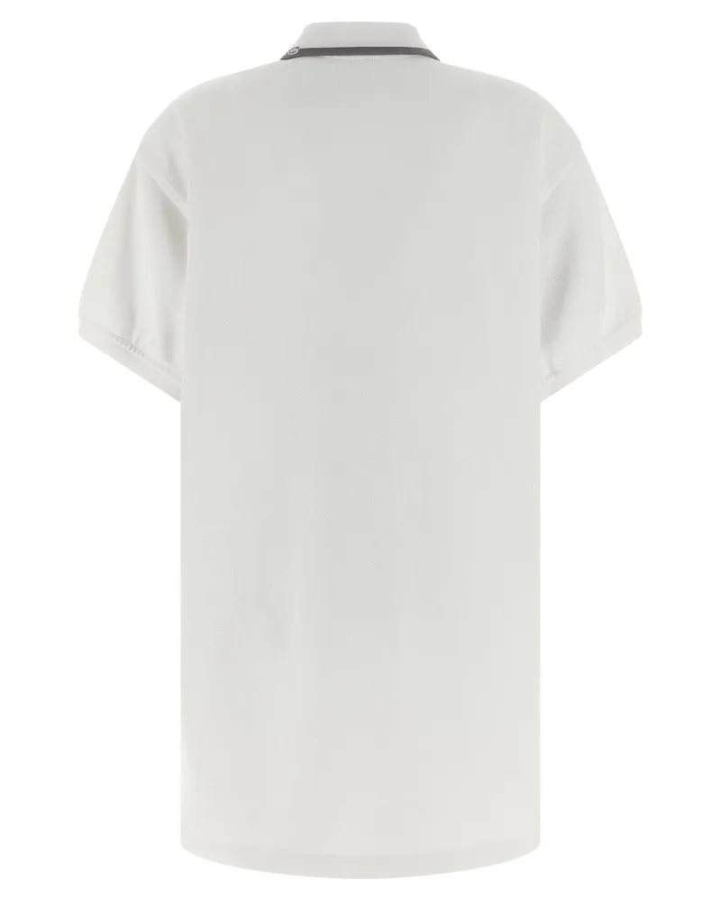 Alexander Wang Intarsia Collar Polo Dress — White White