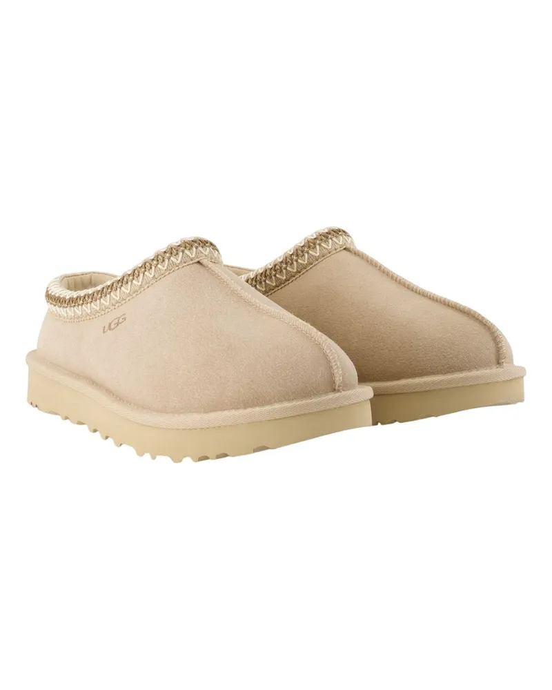 UGG Women's W Tasman Ii Ankle Boots -  Leather Beige Calfskin Shoes Ankle-Boots Beige