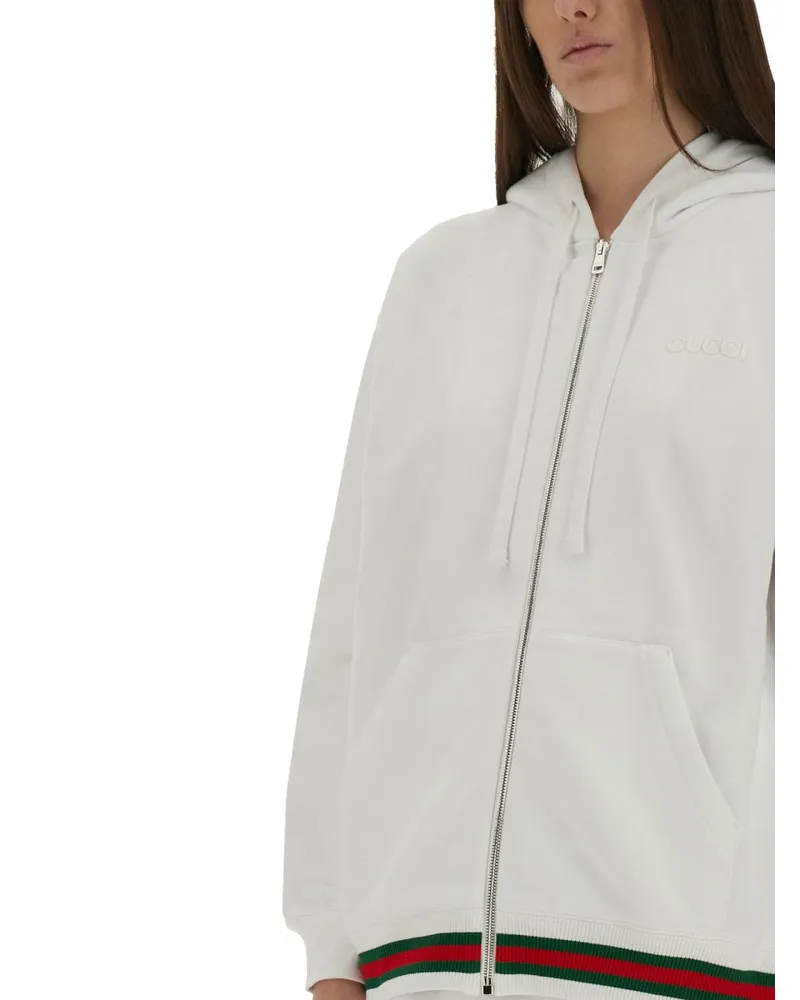 Gucci Web Sweatshirt — White White