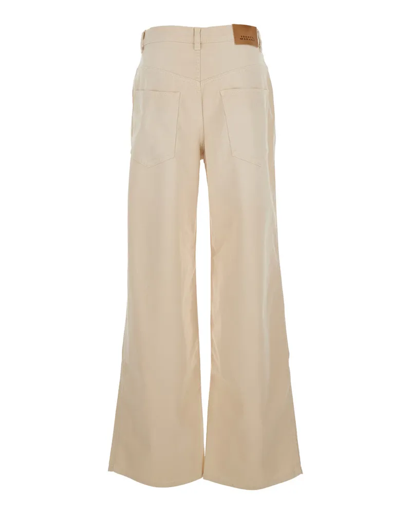 Isabel Marant Women's Jeans Rodayna Beige Denim Beige