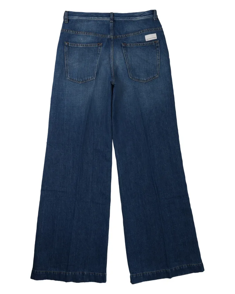 nine:inthe:morning V40 Palazzo Jeans — Blue Blue