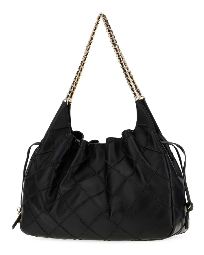Tory Burch Women's Black Nappa Leather Large Fleming Shopping Bag Borse A Mano Black