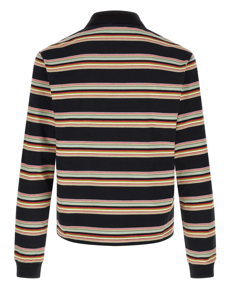 Marni Men's Multicolor Cotton Polo Shirt Black