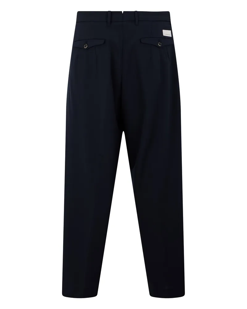 nine:inthe:morning Wool-Blend Trousers — Navy Navy