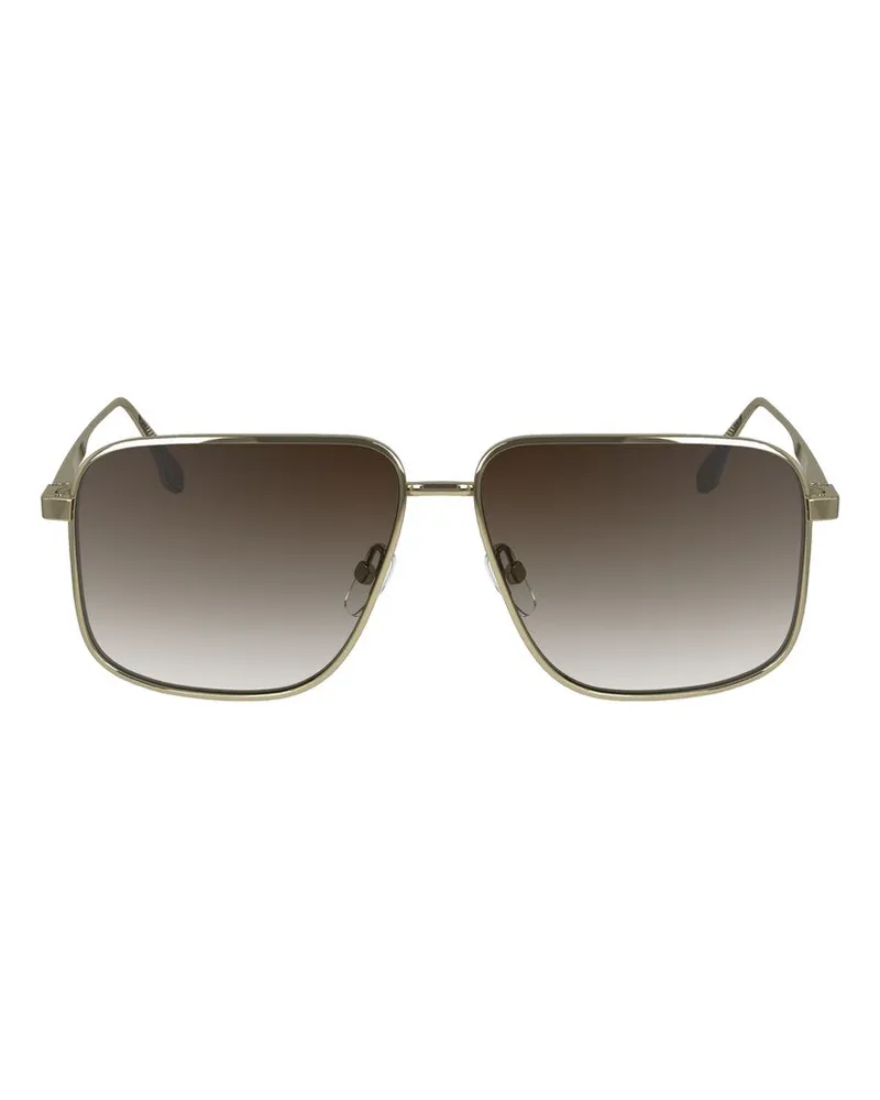 Victoria Beckham VI-1066584 Gradient-Lens Aviator Sunglasses — Gold Gold