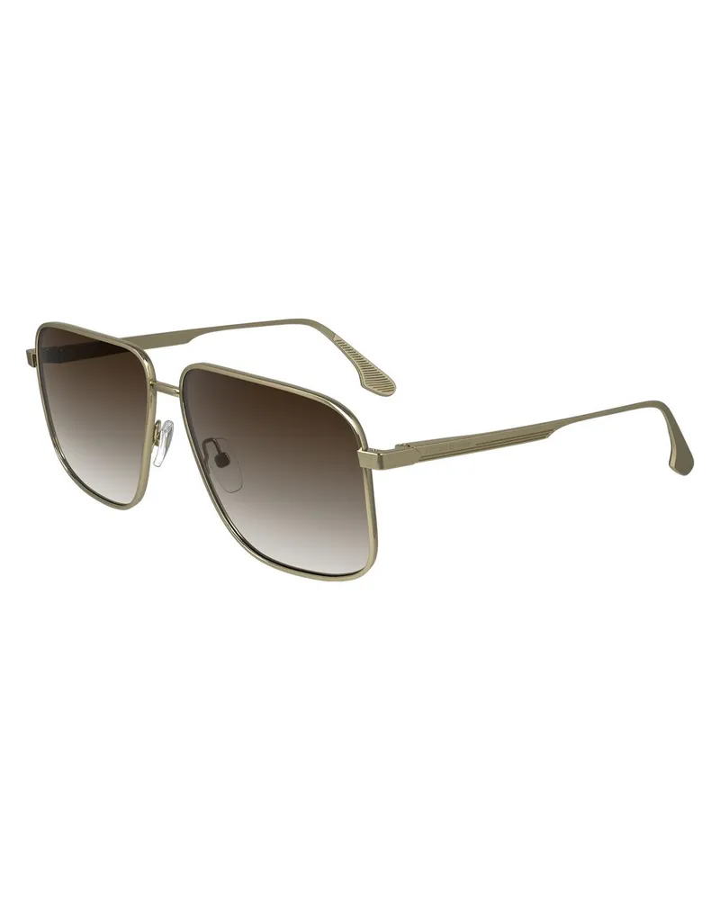 Victoria Beckham VI-1066584 Gradient-Lens Aviator Sunglasses — Gold Gold