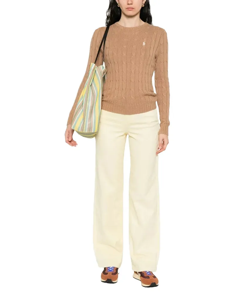 Ralph Lauren Cable-Knit Crew-Neck Sweater 