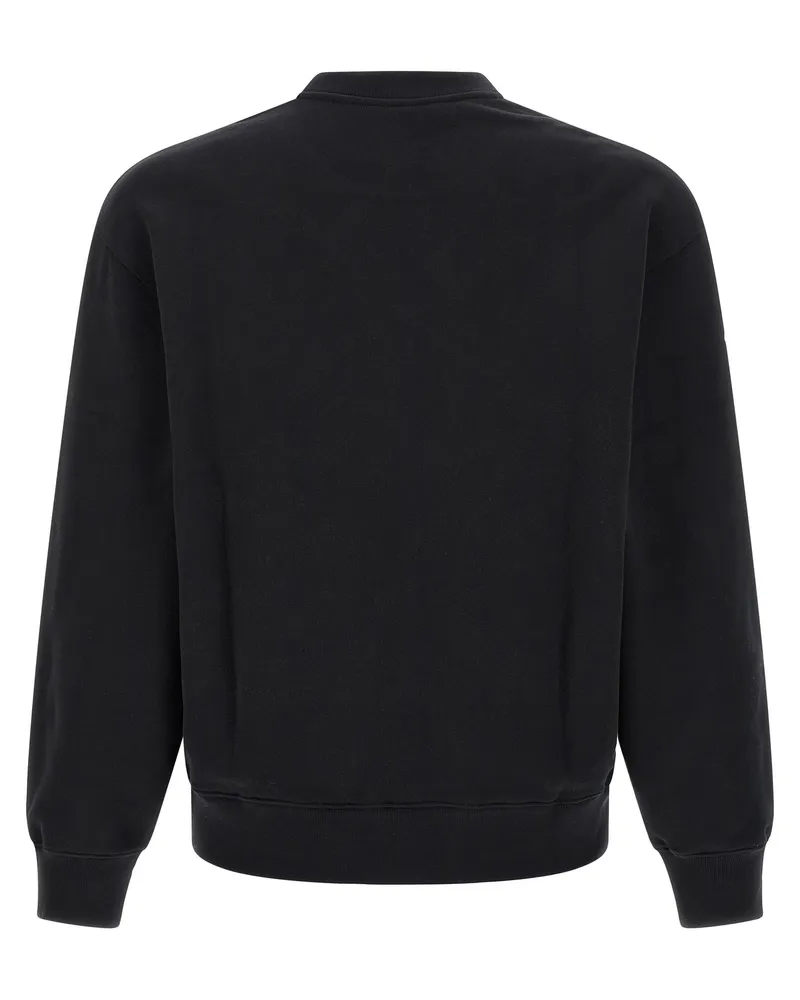 Kitsuné Cotton Crew Neck Sweatshirt — Black Black