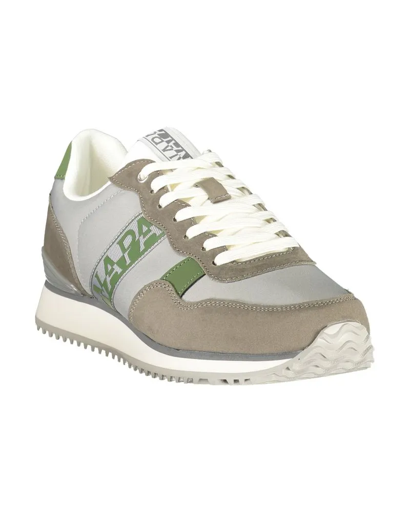 Napapijri Colorblock Lace-Up Sneaker — Grey Grey