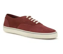 Reversed Calfskin Sneaker — Red