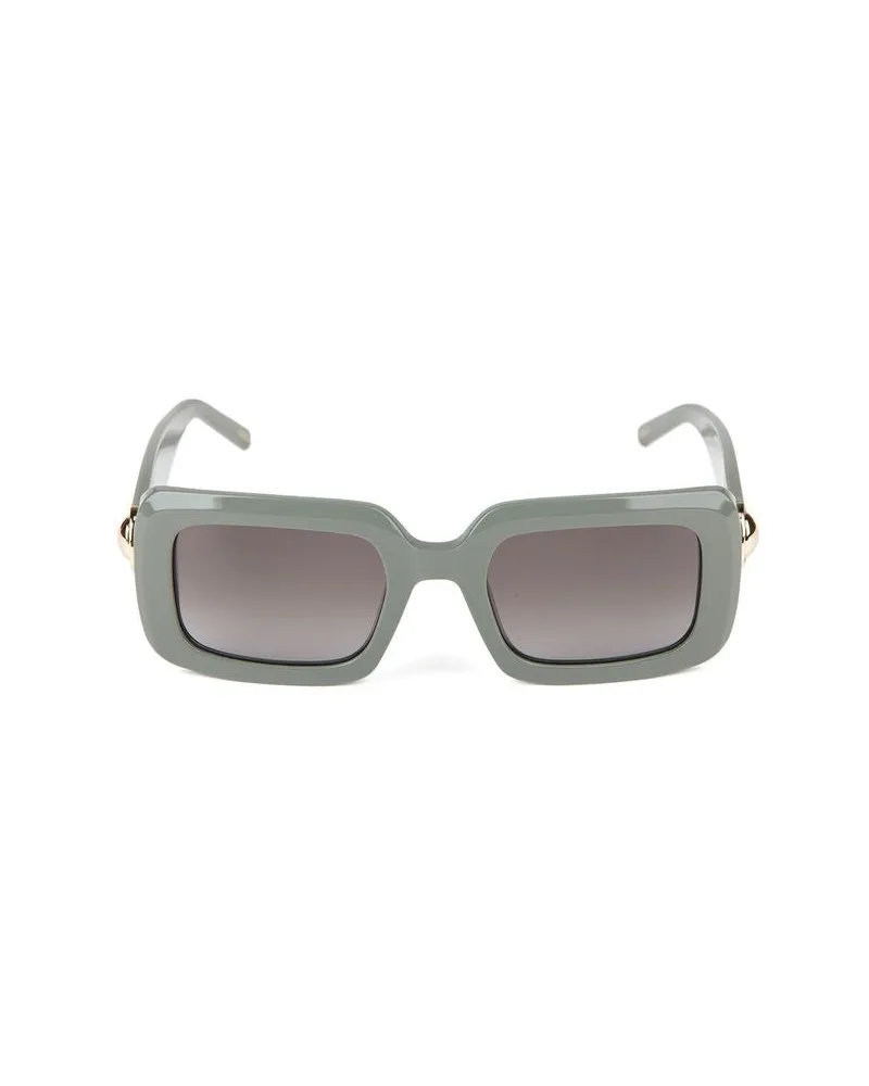 Furla Women's Sunglasses Glossy Khaki Green Acetate Green