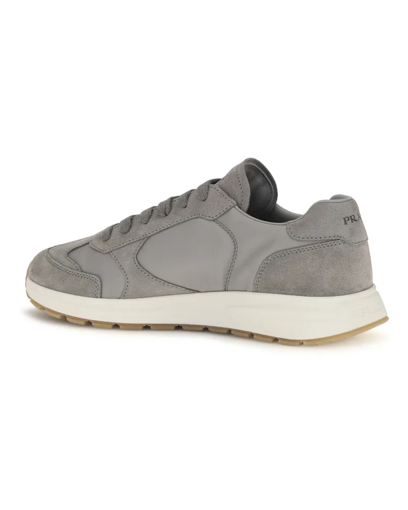 Prada Men's Sneakers Prax 01 Re-Nylon Steel Upper Recycled Polyamide Trainers Gray