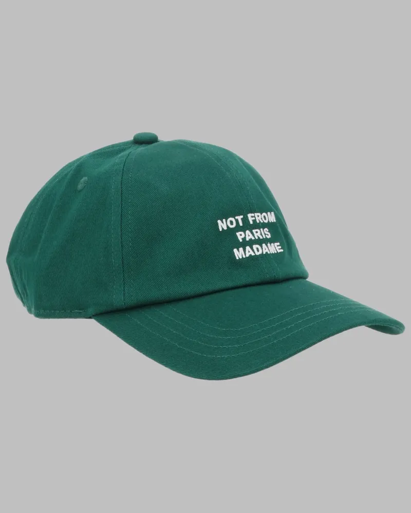 Drôle de Monsieur CP151_CO138DARKGREEN Cotton Baseball Cap — Green Green