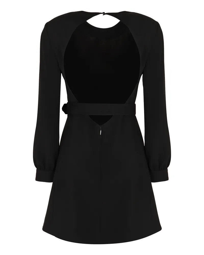 Saint Laurent Women's Dress Crepe Black Acetate Black