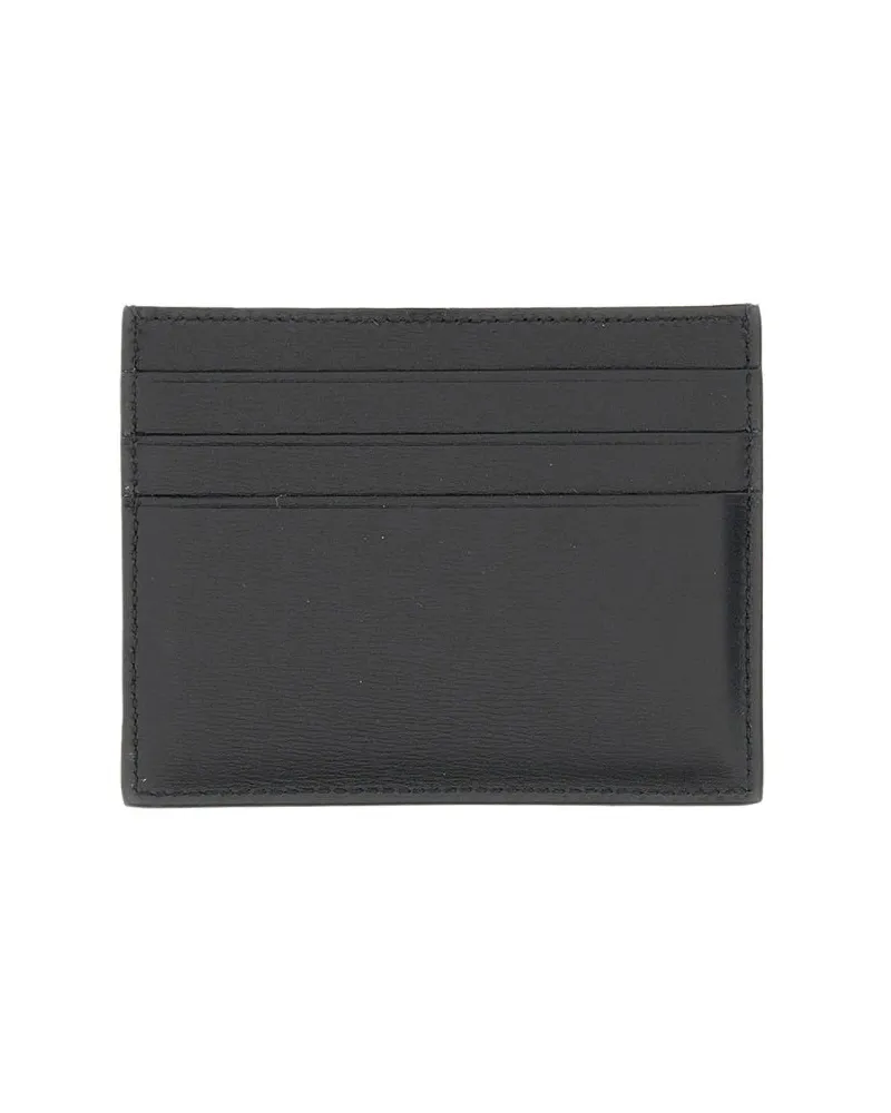 Ferragamo Leather Card Case — Black Black