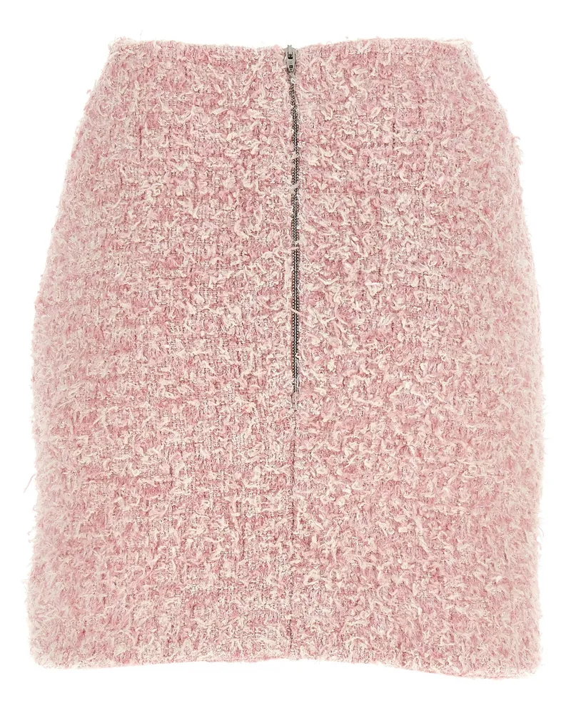 Balenciaga Cotton-Blend Tweed Skirt — Pink Pink