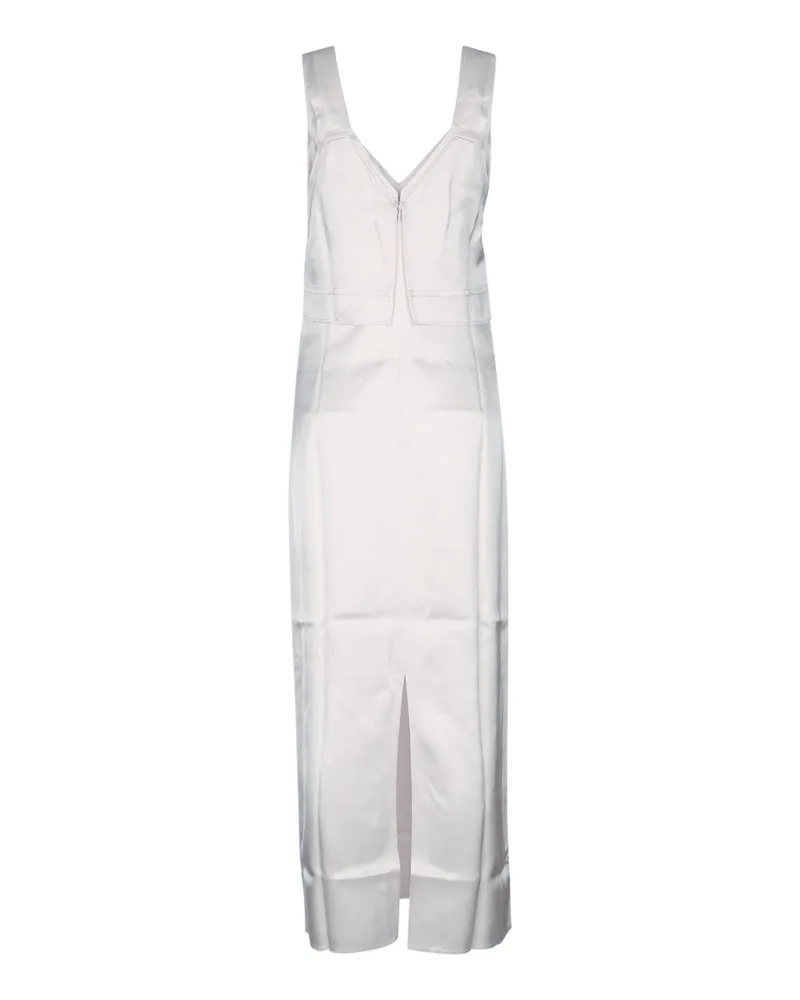Totême Women's V-Neck Slip Dress Bloom Viscose Abiti White