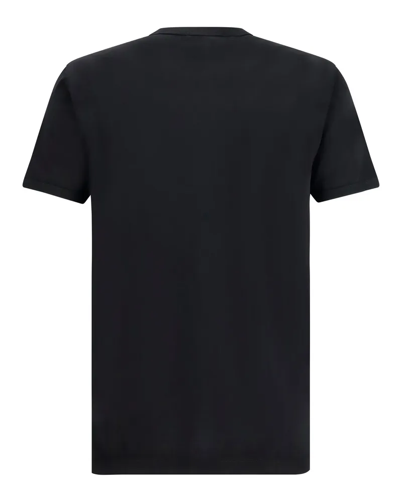 Dolce & Gabbana Logo-Plaque Cotton T-Shirt — Black Nero