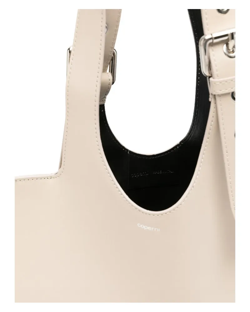 COPERNI Heart-Shaped Calf Leather Shoulder Bag — Beige Beige