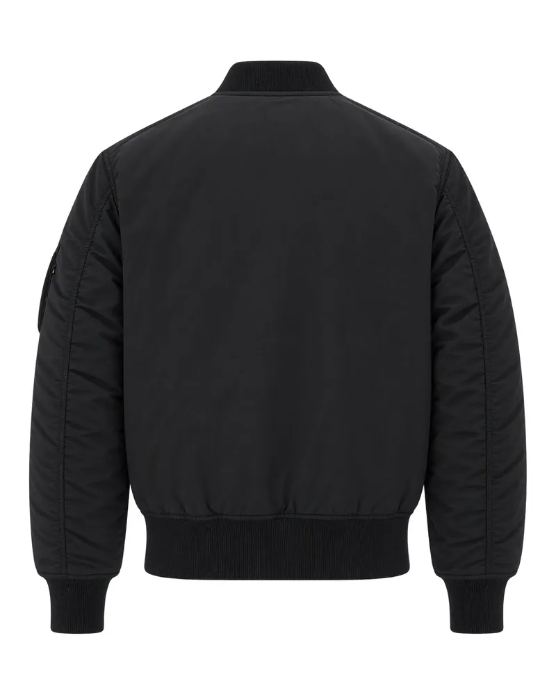 Alpha Industries Padded Bomber Jacket — Black Black