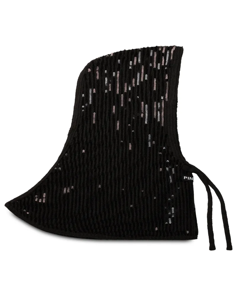 Pinko Women's Headphones With Adjustable Straps Black Fabric Polyester Hat Black