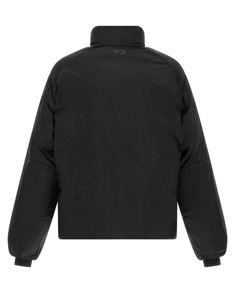 Y-3 Recycled Nylon Puffer Down Jacket — Black Black