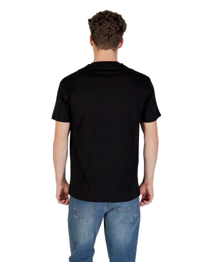 Armani Exchange Cotton Crew Neck T-shirt — Black Black