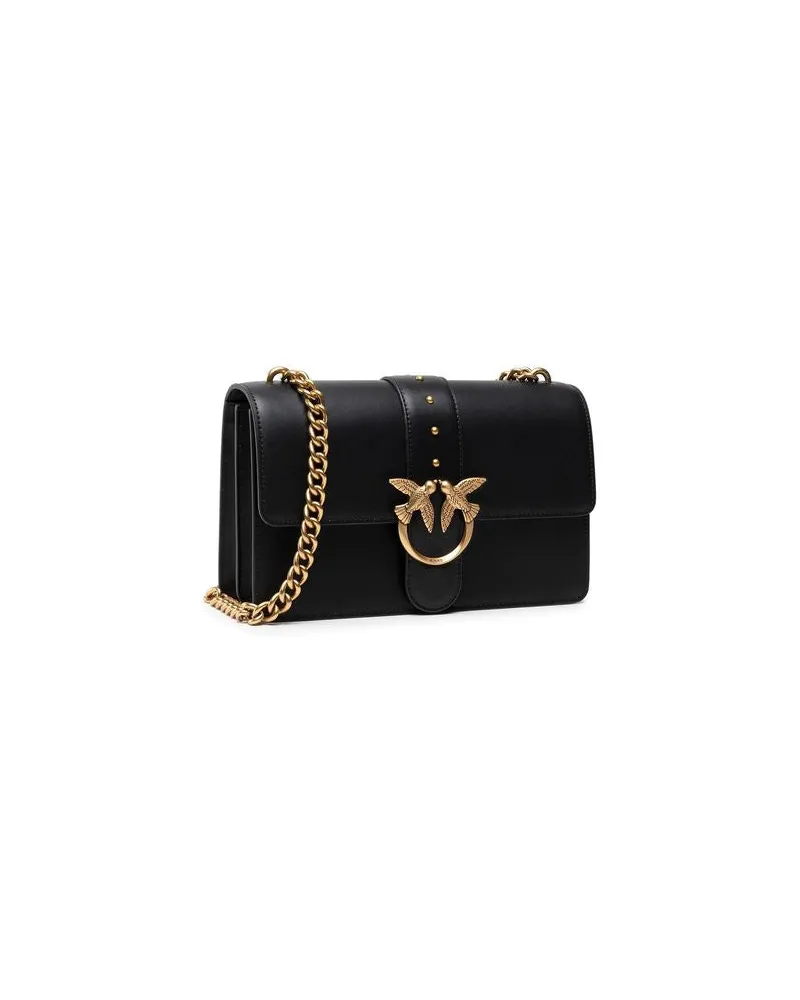 Pinko Love Crossbody Bag — Black Black