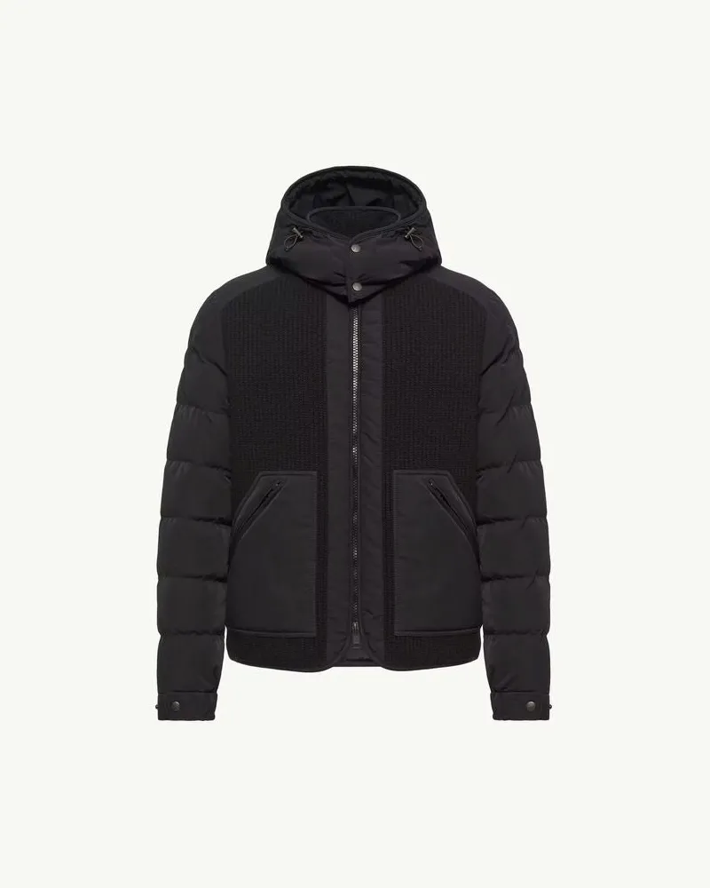 Moncler Quilted Nylon Down Jacket — Black Black