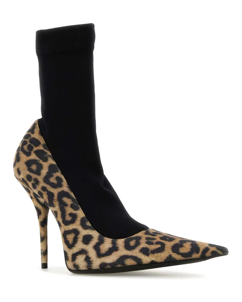 Balenciaga 810452wb2p1 8210 Leopardblack Scarpe Con Tacco High Heel Shoes Multicolor