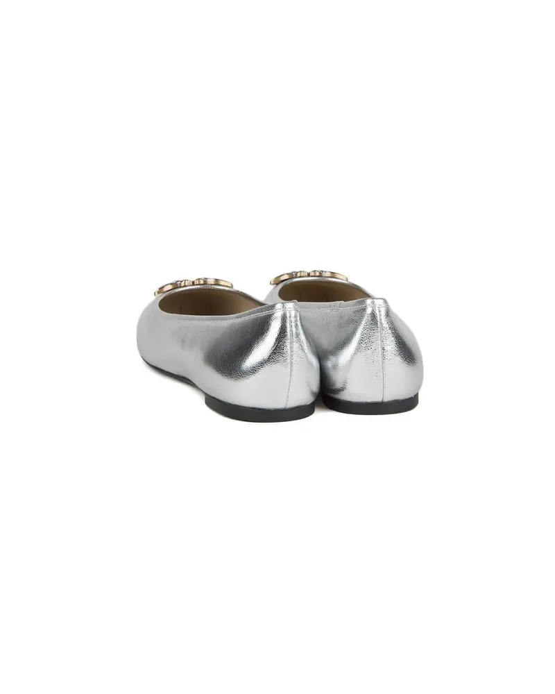 Pinko Women's Ballerinas Silver Footwear - Flats Silver