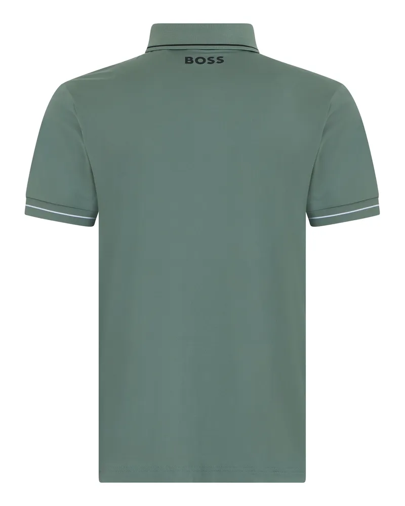 HUGO BOSS Logo-Embroidered Polo Shirt — Green Green