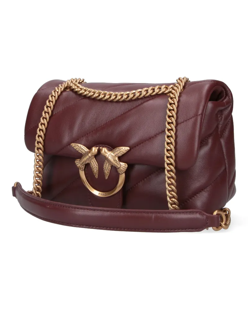 Pinko Women's Bags Red Leather Burgundy