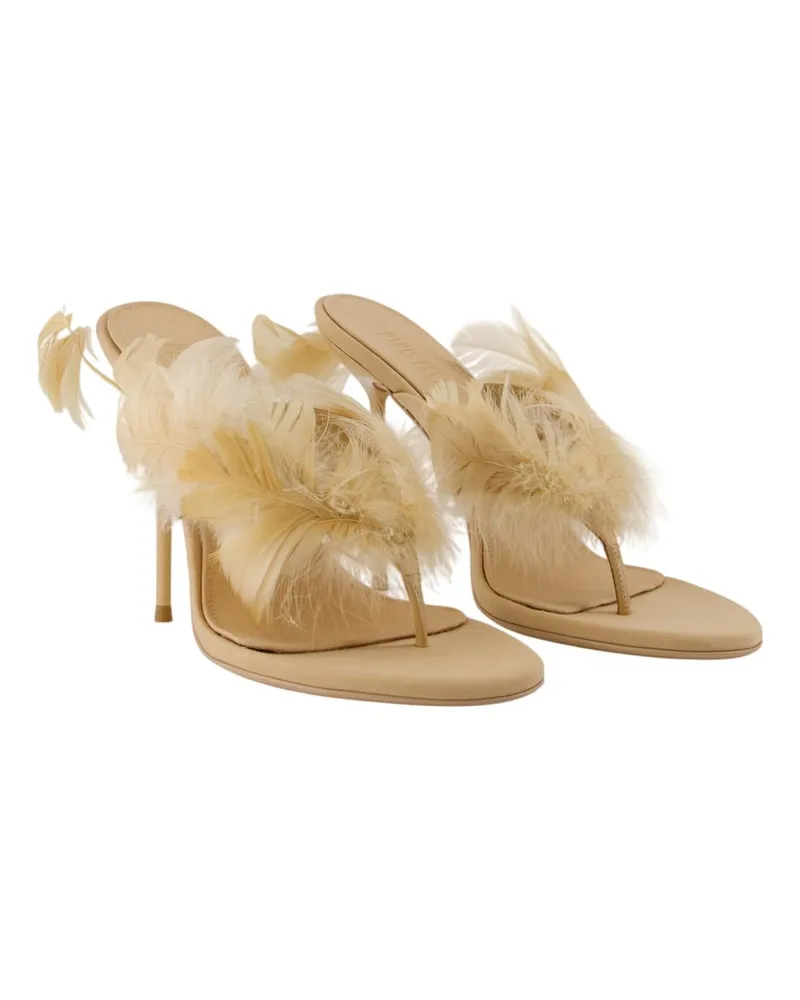 Paris Texas Women's Lidia Sandals -  Synthetic Beige Shoes Mules Beige