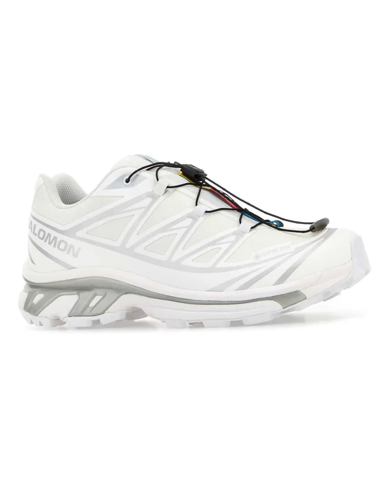 Salomon Unisex White Fabric And Rubber Xt-6 Sneakers White-White-Ftw Silver White/white/ftw White