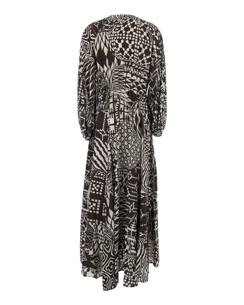 Momoni Women's Dress Francisco Brown Silk Brown