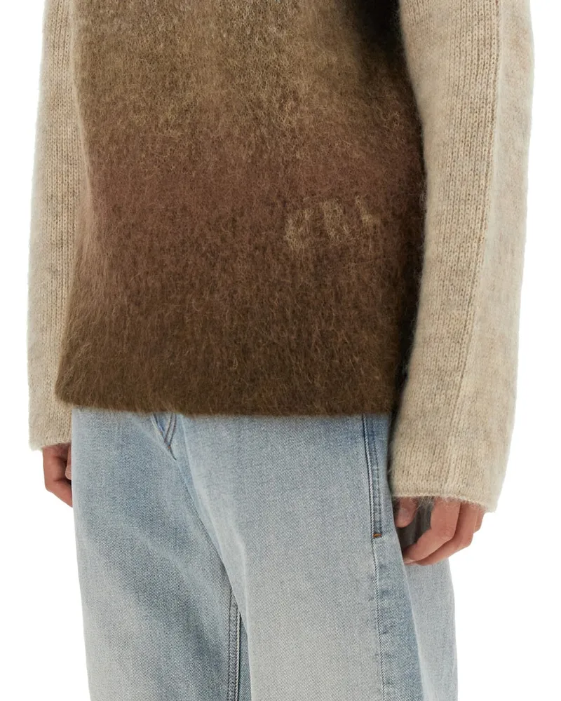ERL Mohair Blend Sweater — Brown Brown