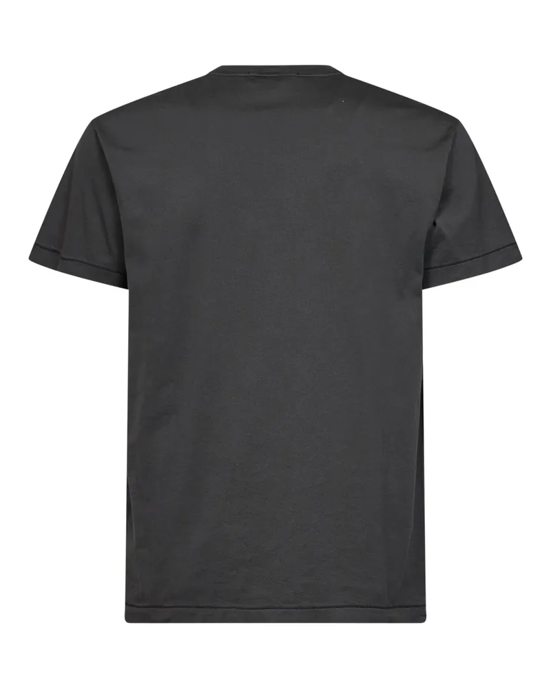 Stone Island Men's T-Shirt Slim-Fit Lead Grey Cotton T-Shirts And Polos Gray