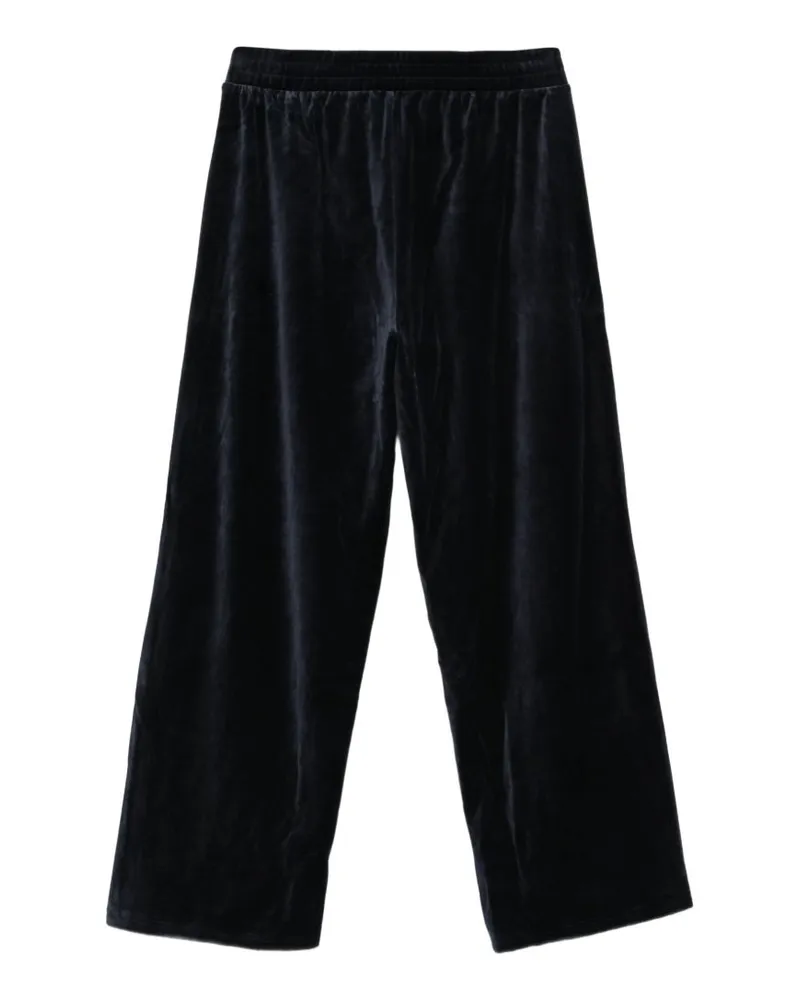 EA7 Velvet Logo Joggers — Black Black