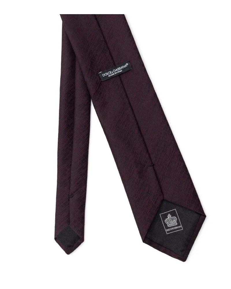Dolce & Gabbana Men's Purple Wool Tie Purple